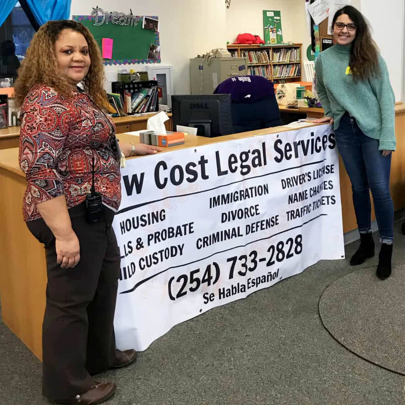 Greater Waco Legal Services staff helping the community.